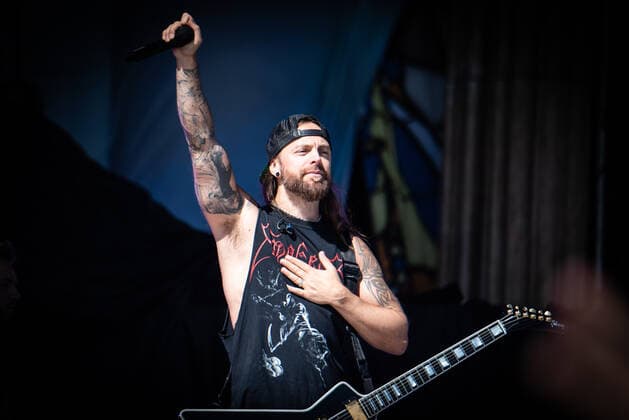 Bullet for My Valentine live at Tons of Rock 2022, Oslo, Norway Oslo, Norway. 23rd, June 2022. The Welsh heavy metal band Bullet for My Valentine performs a live concert during the Norwegian music festival Tons of Rock 2022 in Oslo. Here vocalist and guitarist Matt Tuck is seen live on stage. Oslo Norway  Copyright: xGonzalesxPhoto Jan-ErikxEriksenx