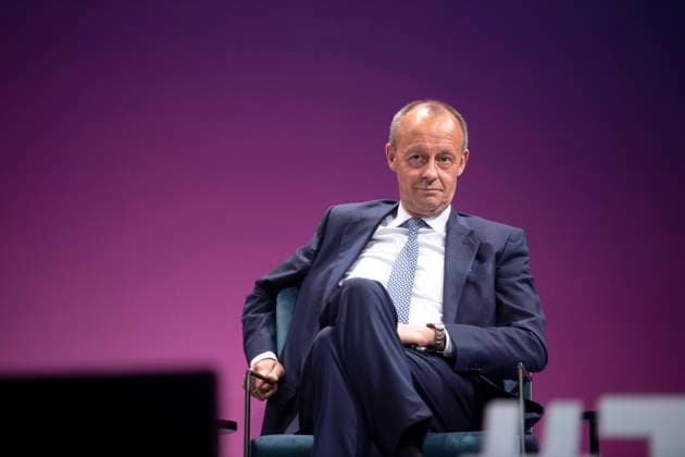 Friedrich Merz, BDI German Industry Day DEU, Deutschland, Germany, Berlin, 21.06.2022 Friedrich Merz, Fraktionsvorsitzender der CDU CSU und Vorsitzender der CDU, beim BDI Kongress Tag der Deutschen Industrie TDI 2022 unter dem Motto ScalingTheNew Scaling The New vom Bundesverband der Deutschen Industrie BDI in Berlin, Deutschland. en: Friedrich Merz, parliamentary group leader of the CDU CSU and chairman of the CDU, at the BDI Congress Day of German Industry TDI 2022 of the of Federation of German Industries BDI under the motto ScalingTheNew Scaling The New in Berlin, Germany *** Friedrich Merz, BDI German Industry Day DEU, Deutschland, Germany, Berlin, 21 06 2022 Friedrich Merz, parliamentary group leader of the CDU CSU and chairman o
