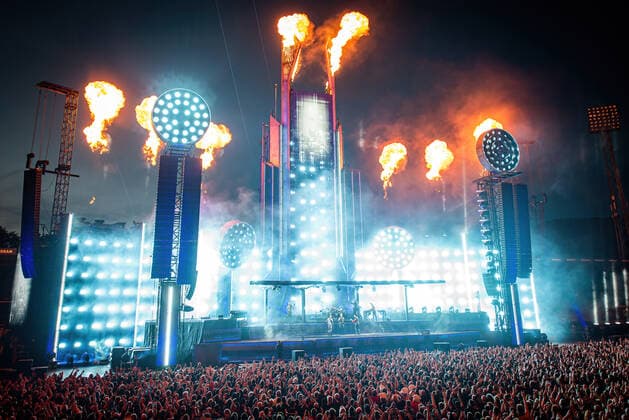 Rammstein Konzert in Aarhus Rammstein live in Aarhus, Denmark Aarhus, Denmark. 22nd, June 2022. The German industrial metal band Rammstein performs a live concert at Ceres Park in Aarhus. Aarhus Denmark  Copyright: xGonzalesxPhoto SebastianxDammarkx