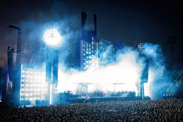Rammstein Konzert in Aarhus Rammstein live in Aarhus, Denmark Aarhus, Denmark. 22nd, June 2022. The German industrial metal band Rammstein performs a live concert at Ceres Park in Aarhus. Aarhus Denmark  Copyright: xGonzalesxPhoto SebastianxDammarkx