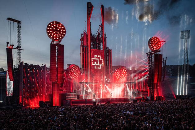 Rammstein Konzert in Aarhus Rammstein live in Aarhus, Denmark Aarhus, Denmark. 22nd, June 2022. The German industrial metal band Rammstein performs a live concert at Ceres Park in Aarhus. Aarhus Denmark  Copyright: xGonzalesxPhoto SebastianxDammarkx