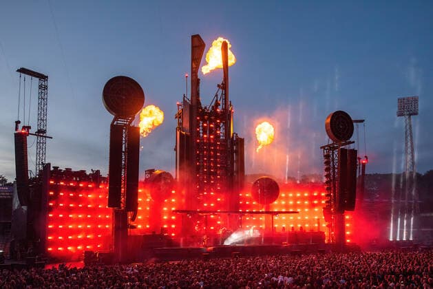 Rammstein Konzert in Aarhus Rammstein live in Aarhus, Denmark Aarhus, Denmark. 22nd, June 2022. The German industrial metal band Rammstein performs a live concert at Ceres Park in Aarhus. Aarhus Denmark  Copyright: xGonzalesxPhoto SebastianxDammarkx