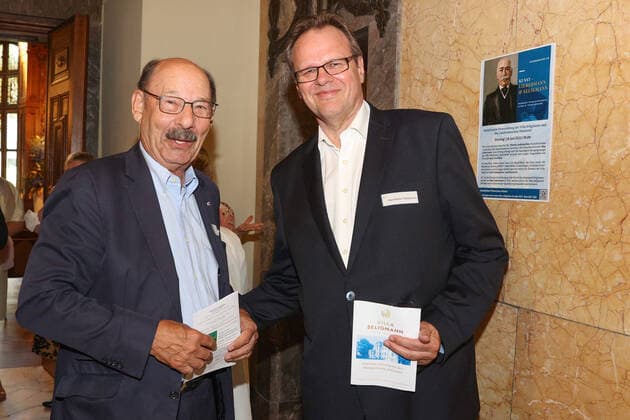 Hannover, Festempfang anlässlich des zehnjährigen Bestehens der Villa Seligmann als Haus für jüdische Musik,Michael Fürst, Hans-Martin Heinemann,