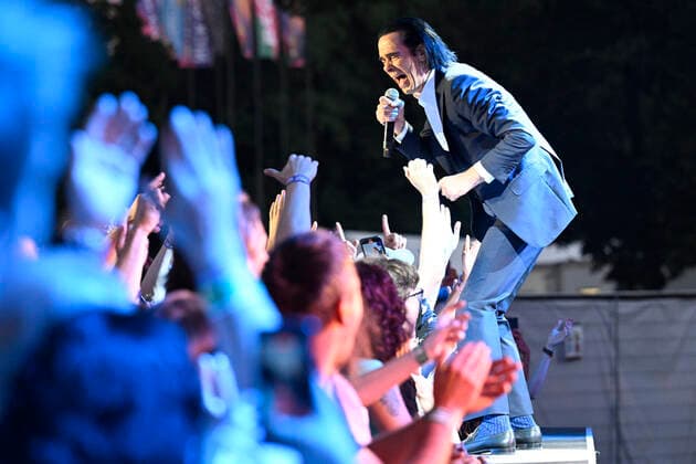 Nick Cave&The Bad Seeds, one of main stars of Metronome Prague music festival perform in Prague, Czech Republic, June 23, 2022. (CTKxPhoto MichalxKamaryt) CTKPhotoP2022062309706  kmt