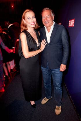 Bunte New Faces Award Film 2022 Andrea Sawatzki und Nico Hofmann auf der Party nach der Verleihung des Bunte New Faces Awards im Delphi-Filmpalast am Zoo in Berlin. Copyright: xEventpressxGolejewskix