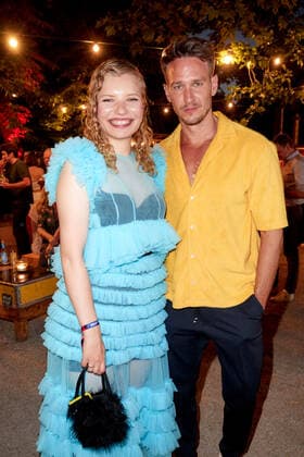 Bunte New Faces Award Film 2022 Luisa-Celine Gaffron und Vladimir Burlakov auf der Party nach der Verleihung des Bunte New Faces Awards im Delphi-Filmpalast am Zoo in Berlin. Copyright: xEventpressxGolejewskix