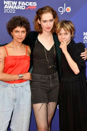 Naemi Florenz, Lia von Blarer und Lea Drinda bei der Verleihung der Bunte New Faces Awards Film 2022 im Delphi Filmpalast. Berlin, 23.06.2022