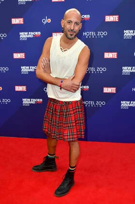 Jakob M. Erwa bei der Verleihung der Bunte New Faces Awards Film 2022 im Delphi Filmpalast. Berlin, 23.06.2022