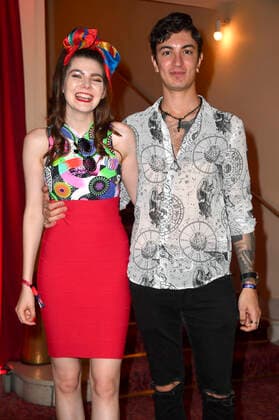 Klaudia Giez mit Verlobten Felipe Simon bei der Verleihung der Bunte New Faces Awards Film 2022 im Delphi Filmpalast. Berlin, 23.06.2022