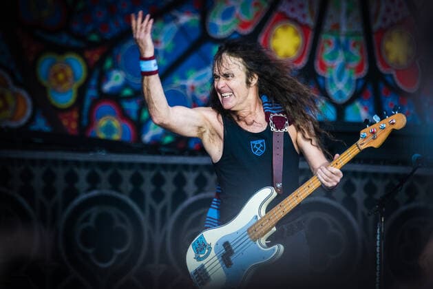 Iron Maiden live at Tons of Rock, Oslo, Norway Oslo, Norway. 23rd, June 2022. The English heavy metal band Iron Maiden performs a live concert during the Norwegian music festival Tons of Rock 2022 in Oslo. Here bass player Steve Harris is seen live on stage. Oslo Norway  Copyright: xGonzalesxPhoto Jan-ErikxEriksenx