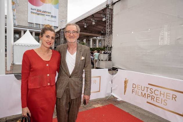 24.06.2022,Berlin,Deutschland,GER,Deutscher Filmpreis Verleihung im Palais am Funkturm.Ankunft Peter Lohmeyer Leonie Seifert
