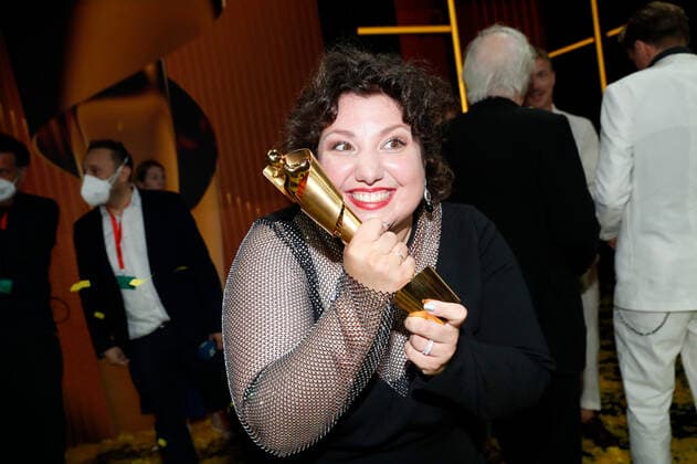 Deutscher Filmpreis 2022 Meltem Kaptan auf der Party bei der Verleihung der Lola - Deutscher Filmpreis 2021 im Palais am Funkturm in der Messe Berlin. Copyright: xEventpressxGolejewskix