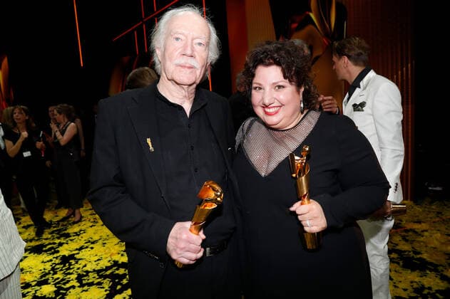 Deutscher Filmpreis 2022 Jürgen Jürges und Meltem Kaptan auf der Party bei der Verleihung der Lola - Deutscher Filmpreis 2021 im Palais am Funkturm in der Messe Berlin. Copyright: xEventpressxGolejewskix