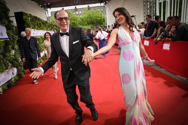 Deutscher Filmpreis 2022 Herbert Knaup mit Ehefrau Christiane Knaup Deutscher Filmpreis 2022 Verleihung im Palais am Funkturm in Berlin Copyright: xEventpressxFuhrx
