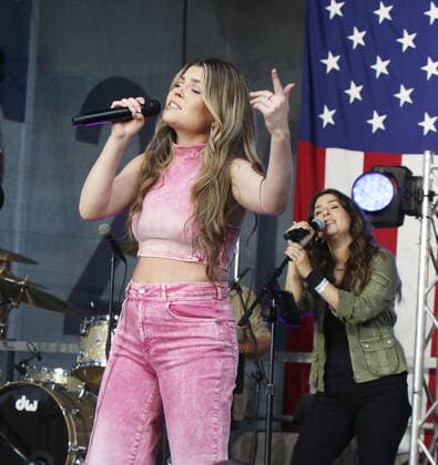 NEW YORK, NY- JUNE 24: Tenille Arts performs on Fox & Friends All American Summer Concert Series at Fox Plaza in New York June 24, 2022. Copyright: xRWx