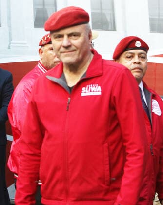 NEW YORK, NY- JUNE 24: Curtis Sliwa at Fox & Friends All American Summer Concert Series at Fox Plaza in New York June 24, 2022. Copyright: xRWx