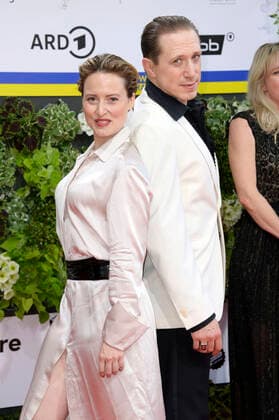 Maren Eggert und Timo Jacobs bei der 72. Verleihung des Deutschen Filmpreises 2022 im Palais am Funkturm in der Messe Berlin. Berlin, 24.06.2022