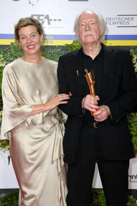Margarita Broich und Jürgen Jürges bei der 72. Verleihung des Deutschen Filmpreises 2022 im Palais am Funkturm in der Messe Berlin. Berlin, 24.06.2022