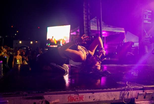 June 24, 2022, St. Petersburg, Florida, USA: Nadezha Tolokonnikova performs as Pussy Riot during St. Pete Pride s concert on Friday, June 24, 2022 in St. Petersburg. St. Petersburg USA - ZUMAs70_ 20220624_zan_s70_112 Copyright: xLaurenxWittex