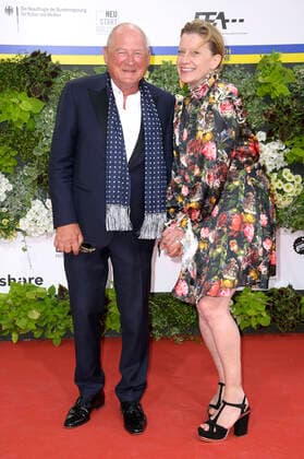 Burghart Klaußner und Caroline Peters bei der 72. Verleihung des Deutschen Filmpreises 2022 im Palais am Funkturm in der Messe Berlin. Berlin, 24.06.2022