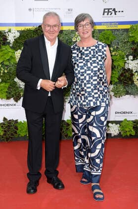 Joachim Krol mit Ehefrau Heidrun Teusner Krol bei der 72. Verleihung des Deutschen Filmpreises 2022 im Palais am Funkturm in der Messe Berlin. Berlin, 24.06.2022