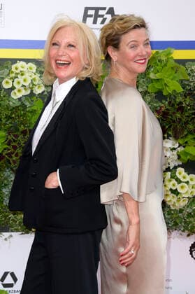 Maren Kroymann und Margarita Broich bei der 72. Verleihung des Deutschen Filmpreises 2022 im Palais am Funkturm in der Messe Berlin. Berlin, 24.06.2022