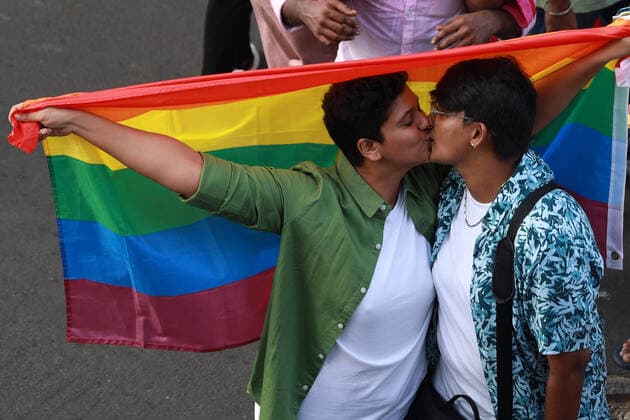 June 26, 2022, Chennai, Tamil Nadu, India: Activists and supporters of LGBTQ community walk a pride parade marking the Pride month in Chennai. Pride month begins on June 1st and goes on till June 30th. Pride Month commemorates years of struggle for civil rights and the ongoing pursuit of equal justice under the law for the lesbian, gay, bisexual, transgender, and queer community, as well as the accomplishments of LGBTQAI+ individuals. Chennai India - ZUMAl172 20220626_zip_l172_014 Copyright: xSrixLoganathanx