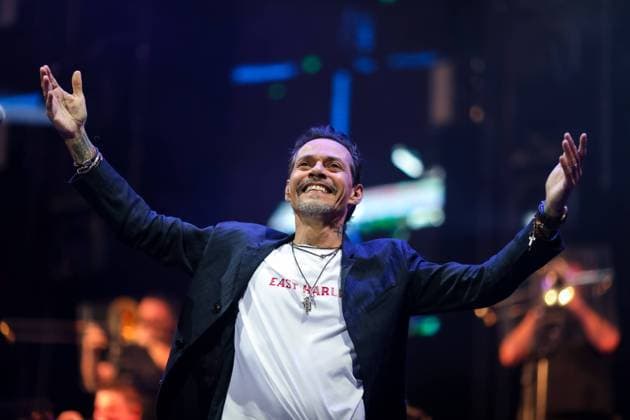 June 24, 2022: June 26, 2022 (Fuengirola, Malaga) The stage of the Marenostrum Fuengirola festival vibrated with the tropical and avant-garde salsa of the Puerto Rican Marc Anthony, who hung the entire poster in a performance in which he gathered 17,000 people. - ZUMAc161 20220624_zap_c161_004 Copyright: xLorenzoxCarnerox