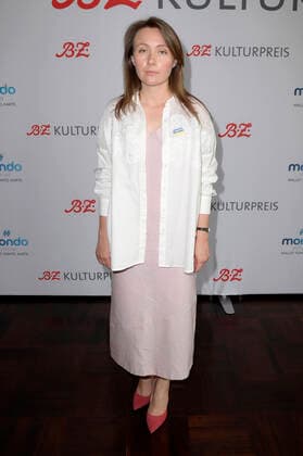 Maryna Er Gorbach bei der außerordentlichen Verleihung vom B.Z. Kulturpreis 2022 im Kino International. Berlin, 26.06.2022