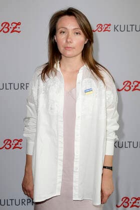 Maryna Er Gorbach bei der außerordentlichen Verleihung vom B.Z. Kulturpreis 2022 im Kino International. Berlin, 26.06.2022