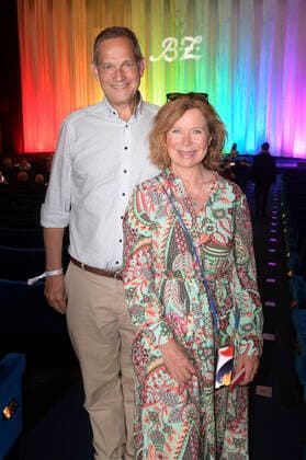 Klaus-Peter Grap und Marion Kracht bei der außerordentlichen Verleihung vom B.Z. Kulturpreis 2022 im Kino International. Berlin, 26.06.2022