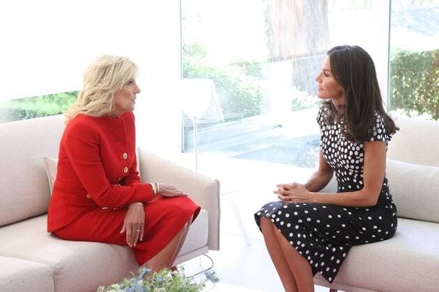 Entertainment Themen der Woche KW26 Entertainment Bilder des Tages Queen Letizia,Jill Biden in Madrid on Monday, June 27, 2022. Cordon Press *** Queen Letizia,Jill Biden in Madrid on Monday, June 27, 2022 Cordon Press 