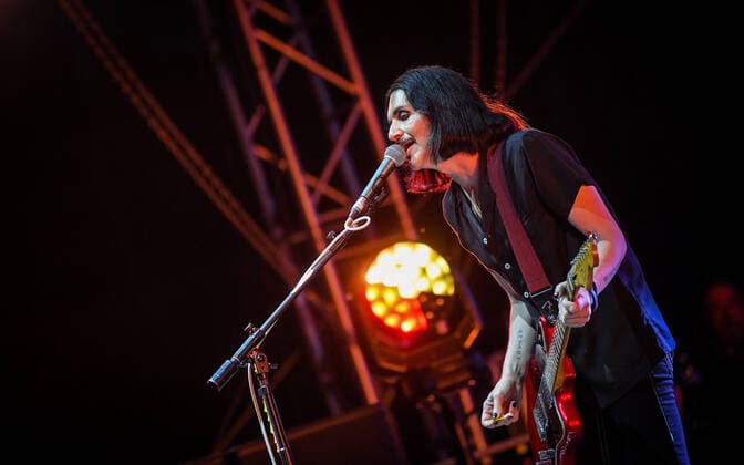 PXL_Placebo concert Brian Molko of Placebo during their concert in Zagreb, Croatia on 27. June 2022. JosipxRegovic PIXSELL