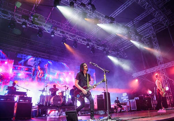 PXL_Placebo concert Brian Molko of Placebo during their concert in Zagreb, Croatia on 27. June 2022. JosipxRegovic PIXSELL