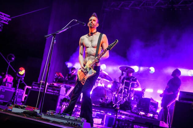 PXL_Placebo concert Stefan Olsdal of Placebo during their concert in Zagreb, Croatia on 27. June 2022. JosipxRegovic PIXSELL