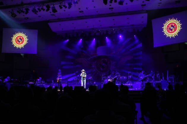Zucchero performs in Zagreb, Croatia Italian singer Zucchero Fornaciari performs during a concert at Vatroslav Lisinski Concert Hall, in Zagreb, Craotia, on June 28, 2022. LukaxStanzl PIXSELL
