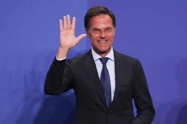 NATO Summit In Madrid Welcome Ceremony And Family Photo Prime Minister of the Netherlands Mark Rutte during the welcome ceremony of the NATO Summit in Madrid, Spain on June 29, 2022. Madrid Spain  Copyright: xJakubxPorzyckix originalFilename: porzycki-natosumm220629_npQt0.jpg