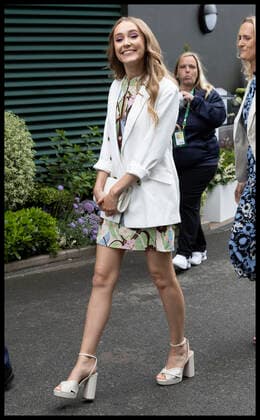 . 29 06 2022. London, United Kingdom. Rose Ayling-Ellis arriving on day three of the Wimbledon Tennis Championships in London.  xStephenxLockx xi-Imagesx IIM-23562-0020