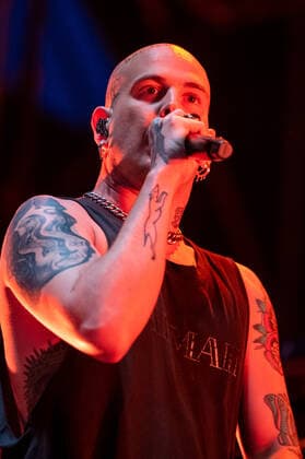 Gemitaiz on stage during Gemitaiz Summer Tour 2022, Italian singer Music Concert in Padova, Italy, June 28 2022