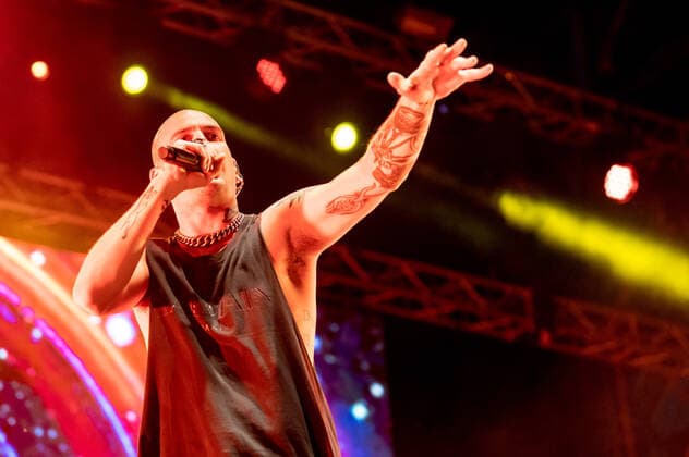 Gemitaiz on stage during Gemitaiz Summer Tour 2022, Italian singer Music Concert in Padova, Italy, June 28 2022