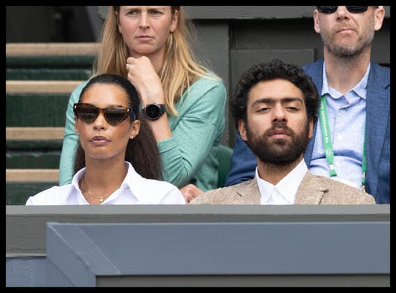 Tennis, Wimbledon, Tag 3, Noah Becker und Lilian de Carvalho Monteiro, Freundin von Boris Becker . 29 06 2022. London, United Kingdom. Boris BeckerÕs girlfriend Lilly de Carvalho and son Noah on day three of the Wimbledon Tennis Championships in London.  xStephenxLockx xi-Imagesx IIM-23562-0076
