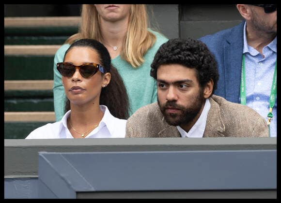 Tennis, Wimbledon, Tag 3, Noah Becker und Lilian de Carvalho Monteiro, Freundin von Boris Becker . 29 06 2022. London, United Kingdom. Boris BeckerÕs girlfriend Lilly de Carvalho and son Noah on day three of the Wimbledon Tennis Championships in London.  xStephenxLockx xi-Imagesx IIM-23562-0078