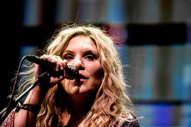 Robert Plant & Alison Krauss live at Roskilde Festival 2022, Roskilde, Denmark Roskilde, Denmark. 29th, June 2022. The English singer, songwriter and musician Robert Plant performs a live concert with the American singer and songwriter Alison Krauss (pictured) during the Danish music festival Roskilde Festival 2022 in Roskilde. Roskilde Denmark  Copyright: xGonzalesxPhoto LassexLagonix