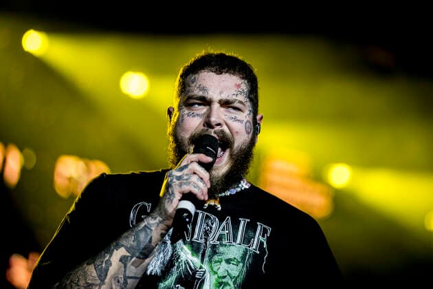 Post Malone live at Roskilde Festival 2022, Roskilde, Denmark Roskilde, Denmark. 29th, June 2022. The American rapper and lyricist Post Malone performs a live concert during the Danish music festival Roskilde Festival 2022 in Roskilde. Roskilde Denmark  Copyright: xGonzalesxPhoto LassexLagonix