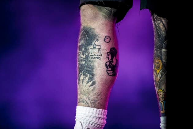Post Malone live at Roskilde Festival 2022, Roskilde, Denmark Roskilde, Denmark. 29th, June 2022. The American rapper and lyricist Post Malone performs a live concert during the Danish music festival Roskilde Festival 2022 in Roskilde. Roskilde Denmark  Copyright: xGonzalesxPhoto LassexLagonix