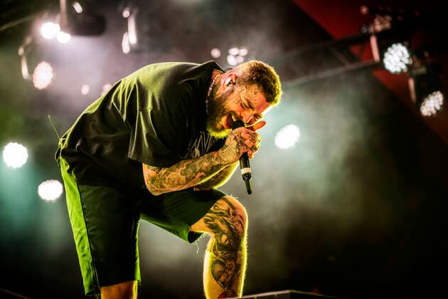 Post Malone live at Roskilde Festival 2022, Roskilde, Denmark Roskilde, Denmark. 29th, June 2022. The American rapper and lyricist Post Malone performs a live concert during the Danish music festival Roskilde Festival 2022 in Roskilde. Roskilde Denmark  Copyright: xGonzalesxPhoto ChristianxHjorthx
