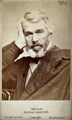 Thomas Carlyle. Photograph by Elliott & Fry.