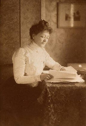 Mrs French Sheldon. Photograph by Elliott & Fry.