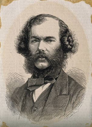 George Henry Lewes. Woodcut by S. T., 1878, after Elliott & Fry. Copyright: xpiemagsx