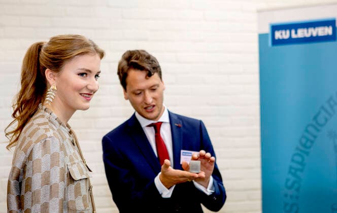 Entertainment Themen der Woche KW26 Entertainment Bilder des Tages 30-06-2022 Belgium Princess Elisabeth at the opening of the 3D-printlaboratorium, the Princess Elisabeth Additive Manufacturing Lab, at the Katholieke Universiteit van Leuven. Â  Copyright: xPPEx